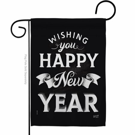 PATIO TRASERO 13 x 18.5 in. An New Year Garden Flag with Winter Double-Sided Decorative Vertical Flags PA3910221